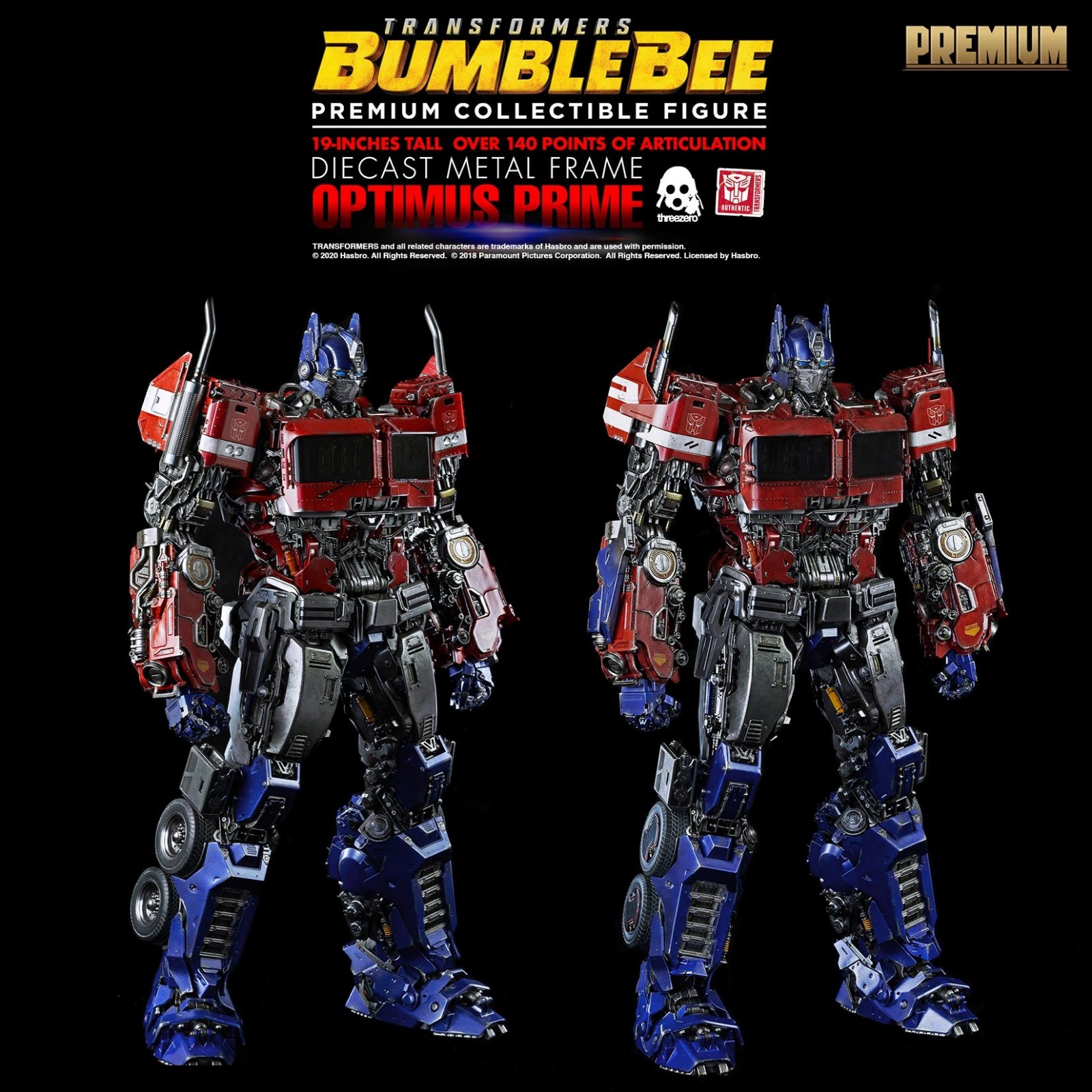 Transformers News: Full Reveal for ThreeZero Premium Bumblebee Movie Optimus Prime