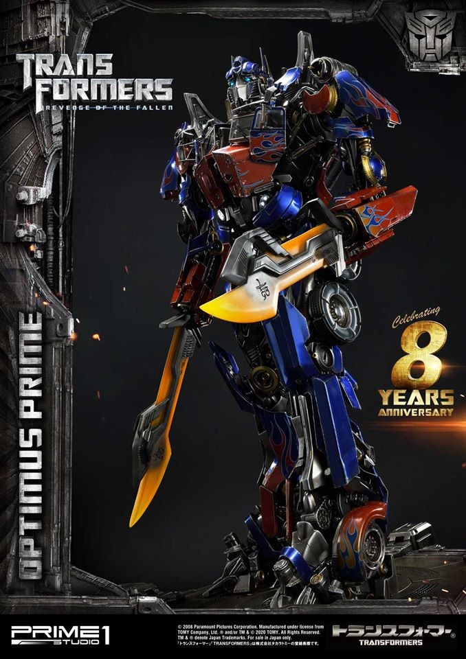 Transformers News: Prime 1 Studio Celebrates 8 Years in Business with Revenge of the Fallen Optimus Prime Statue