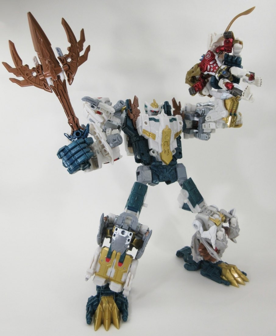 Transformers News: New Images of Transformers Generations Selects God Neptune with Robotmasters Lio Convoy