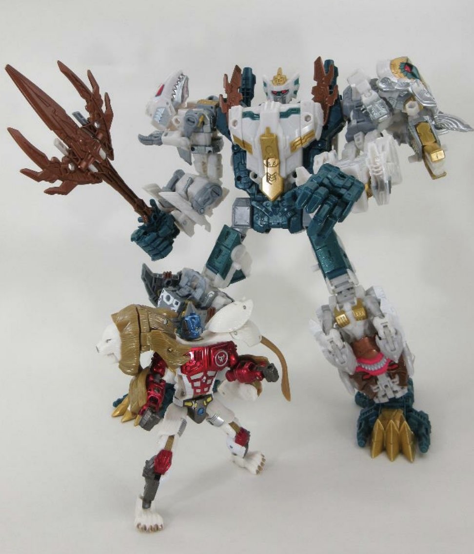 Transformers News: New Images of Transformers Generations Selects God Neptune with Robotmasters Lio Convoy