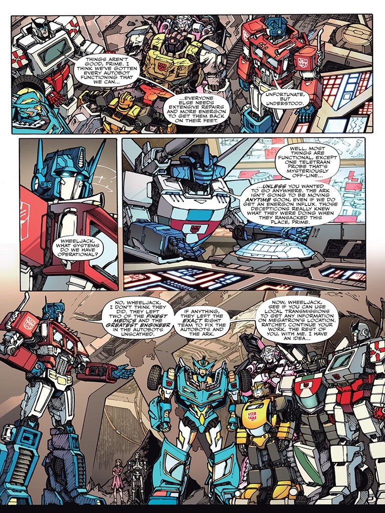 Transformers News: Transformers vs. The Terminator #3 Preview with 1980's Arcee and Velocity Design Art