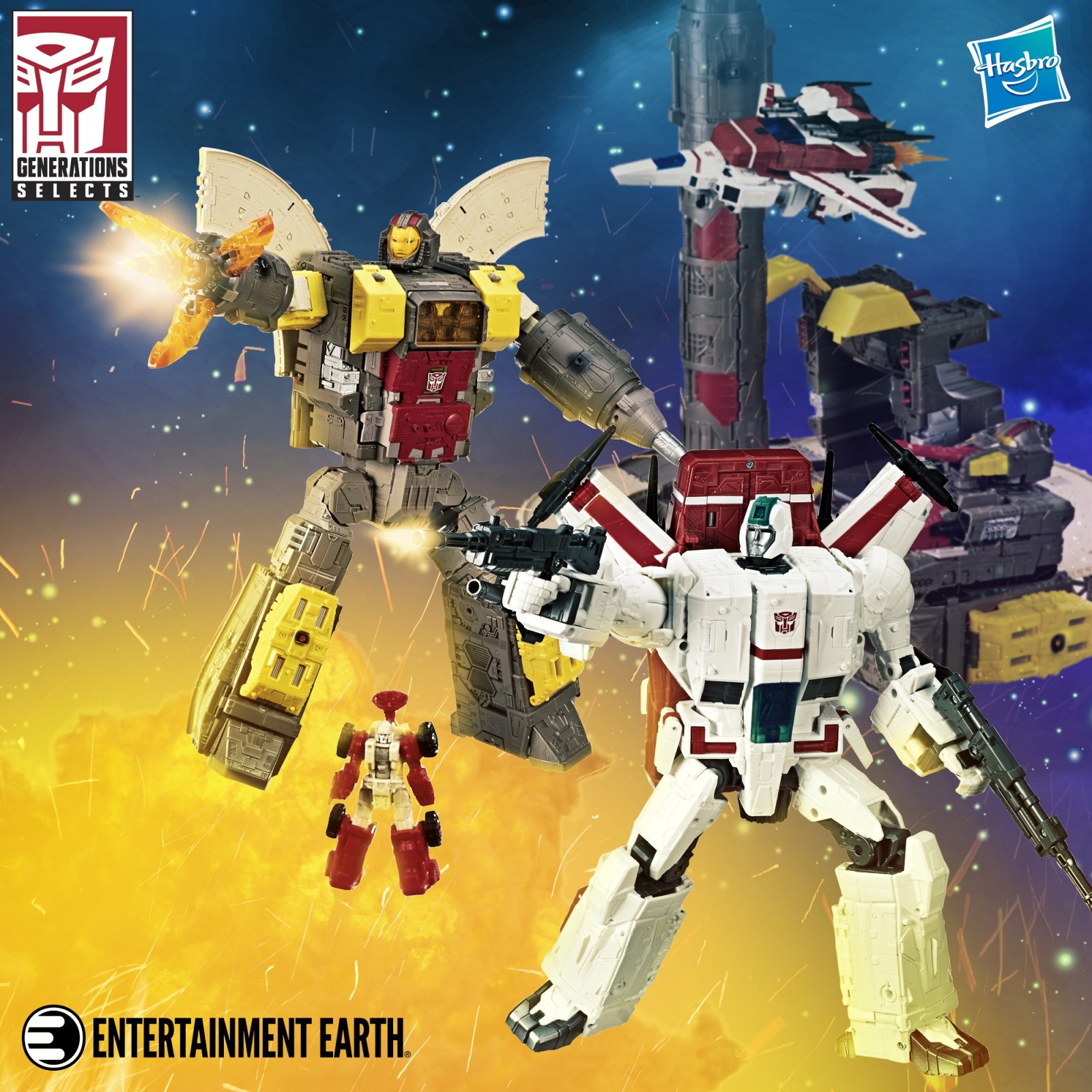 Transformers News: Generations Selects Black Roritchi, SIEGE Omega Supreme, Jetfire and more from Entertainment Earth