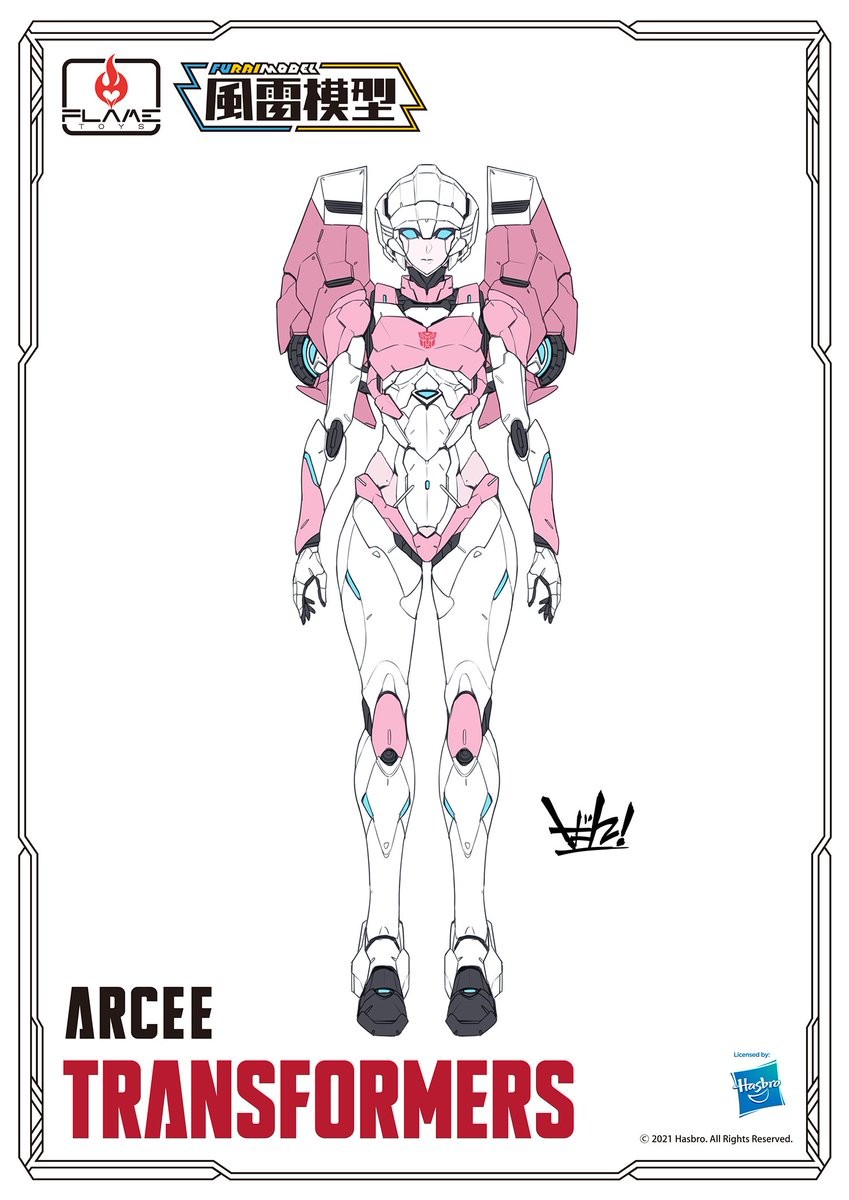 Transformers News: Flame Toys Reveal Coloured Images of Furai Models Arcee