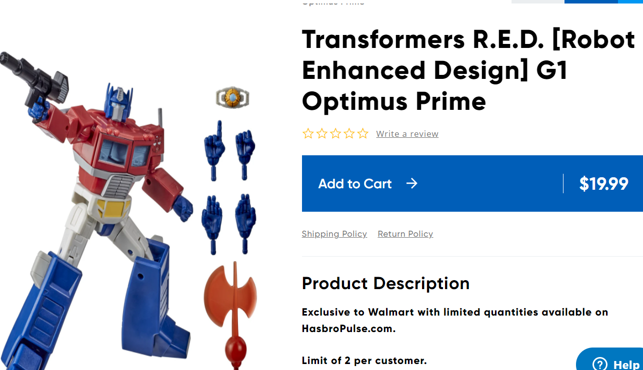 Transformers News: Hasbro Pulse now has a Section Where you can order Store Exlusives