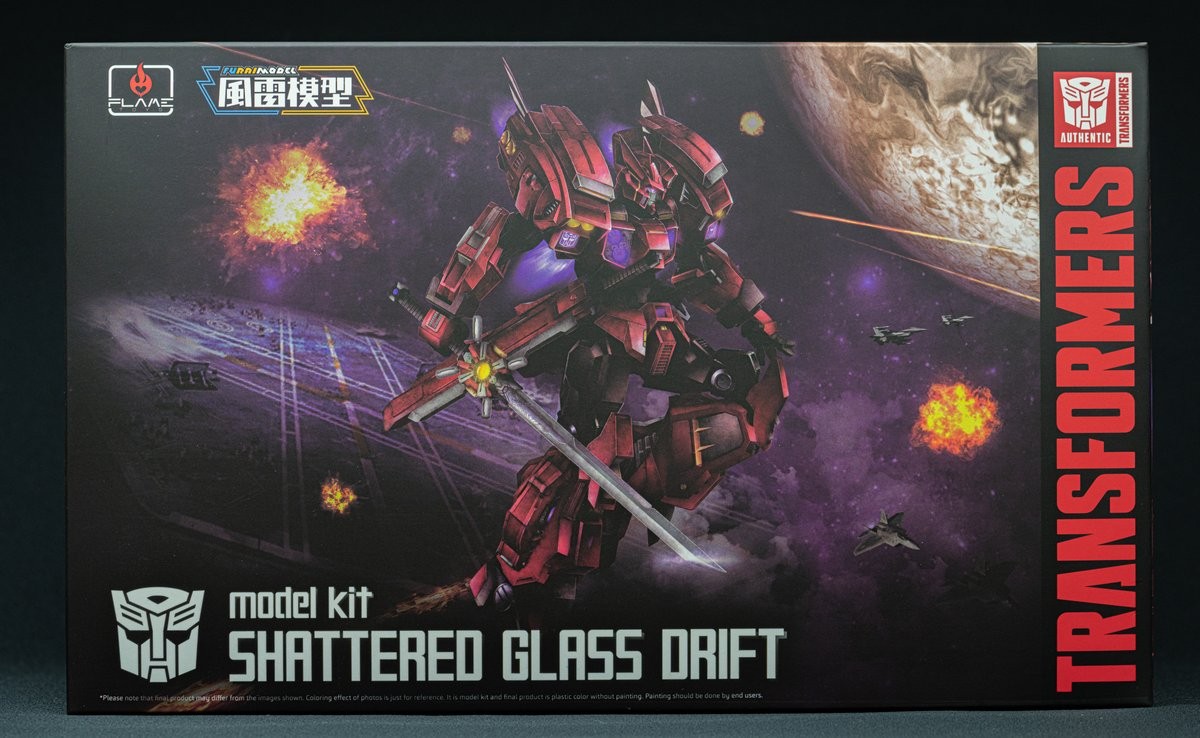 Transformers News: New Inages of Flame Toys Shattered Glass Drift Furai Model Kit