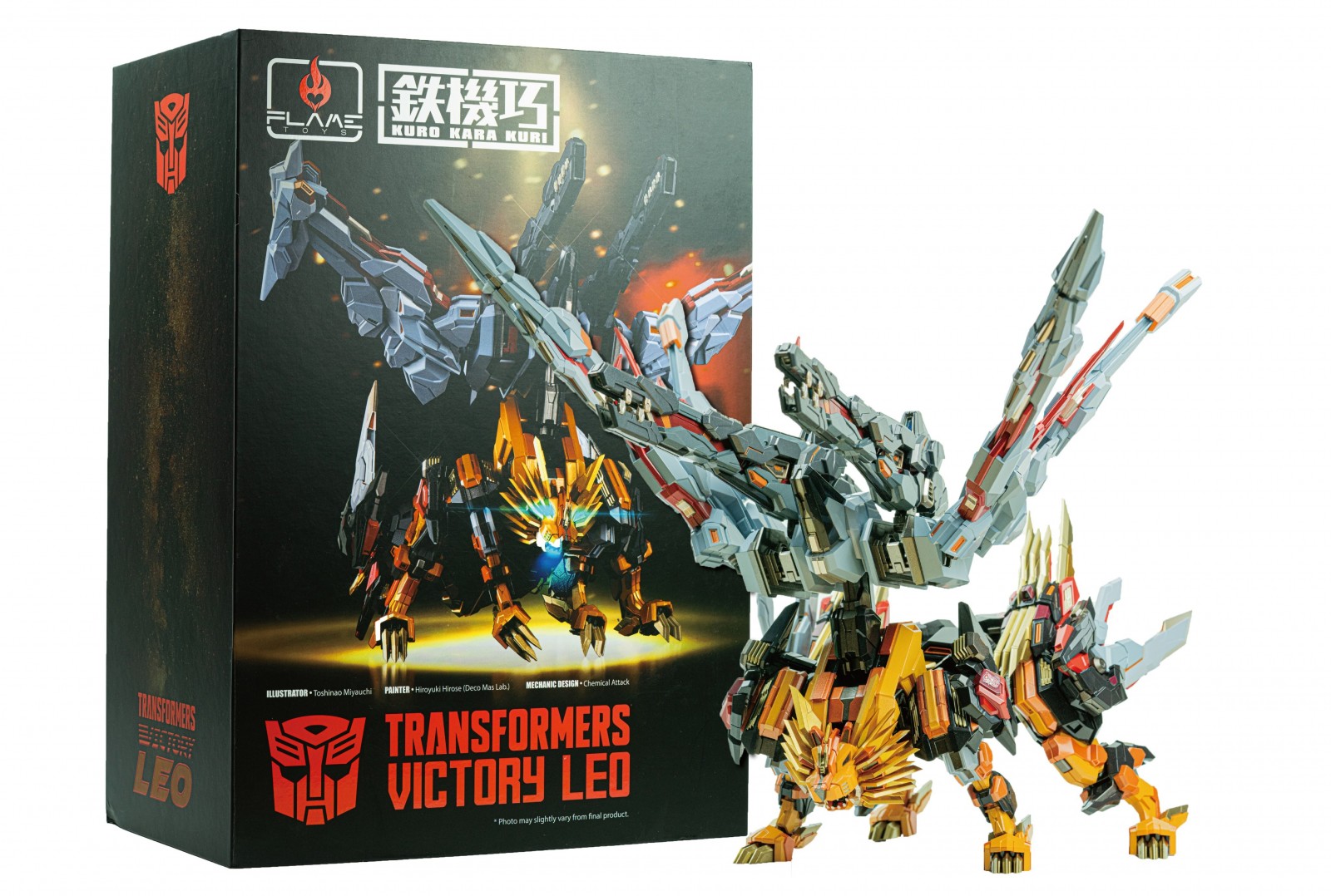 Transformers News: New Images of Flame Toys Kuro Kara Kuri Victory Leo and Additional Victory Saber Images