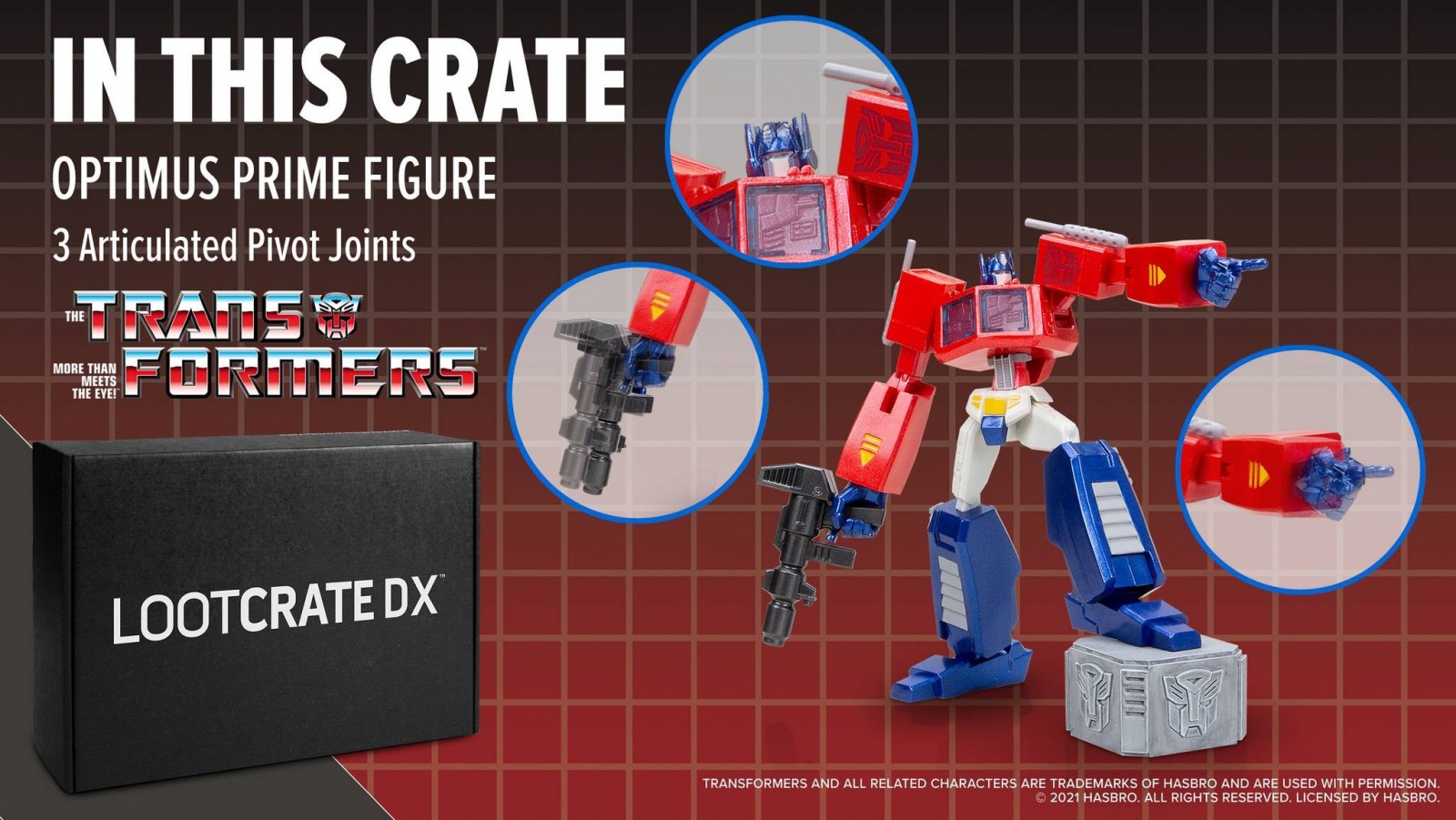 Loot Crate DX Exclusive Optimus Prime Figure Transformers New