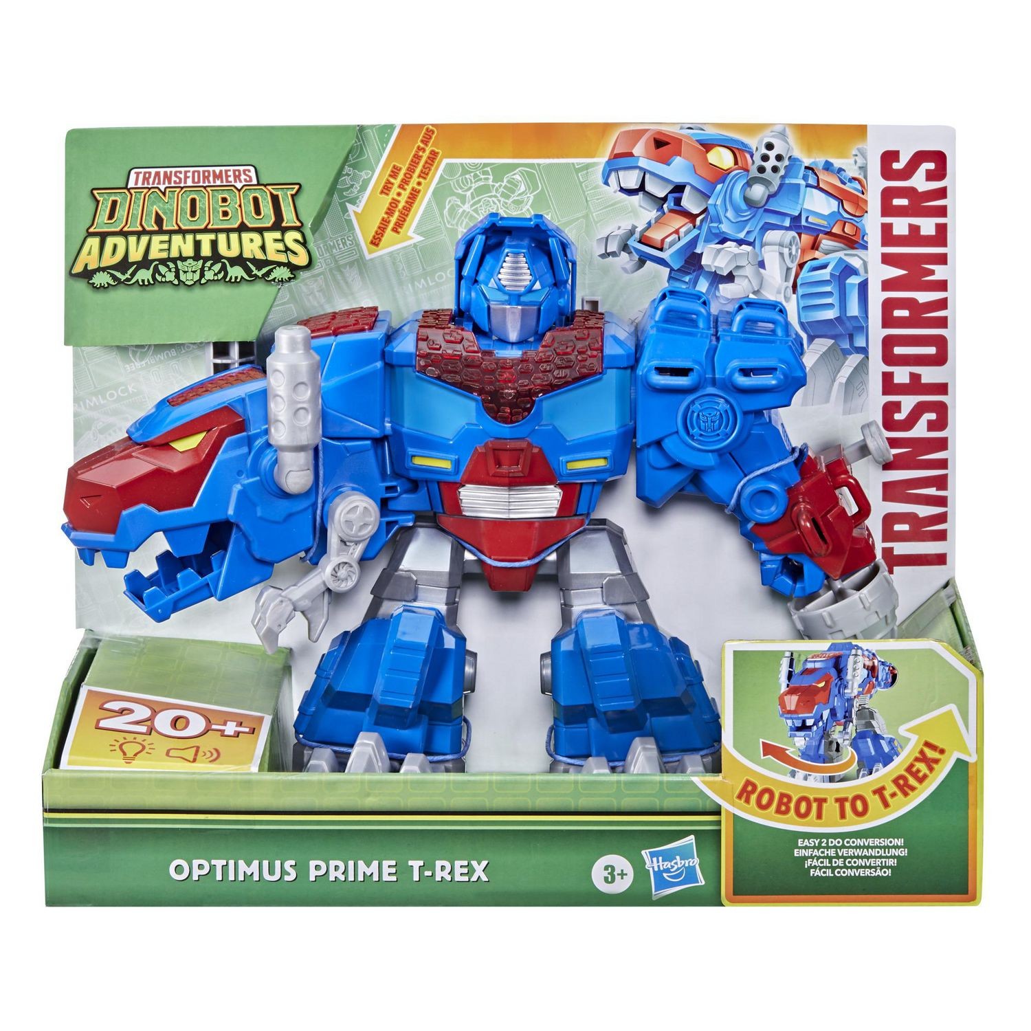 Transformers News: New Rescue Bots Optimus Prime T-Rex Available on Walmart.ca
