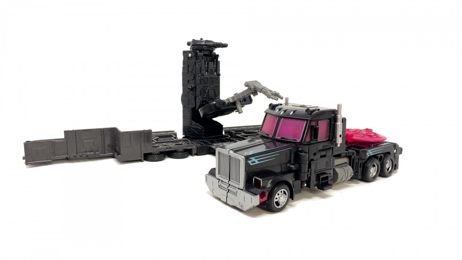 Transformers News: New Images of Upcoming Leader Class Black Convoy Reveal a Nemesis Prime Deco on a Scourge Body