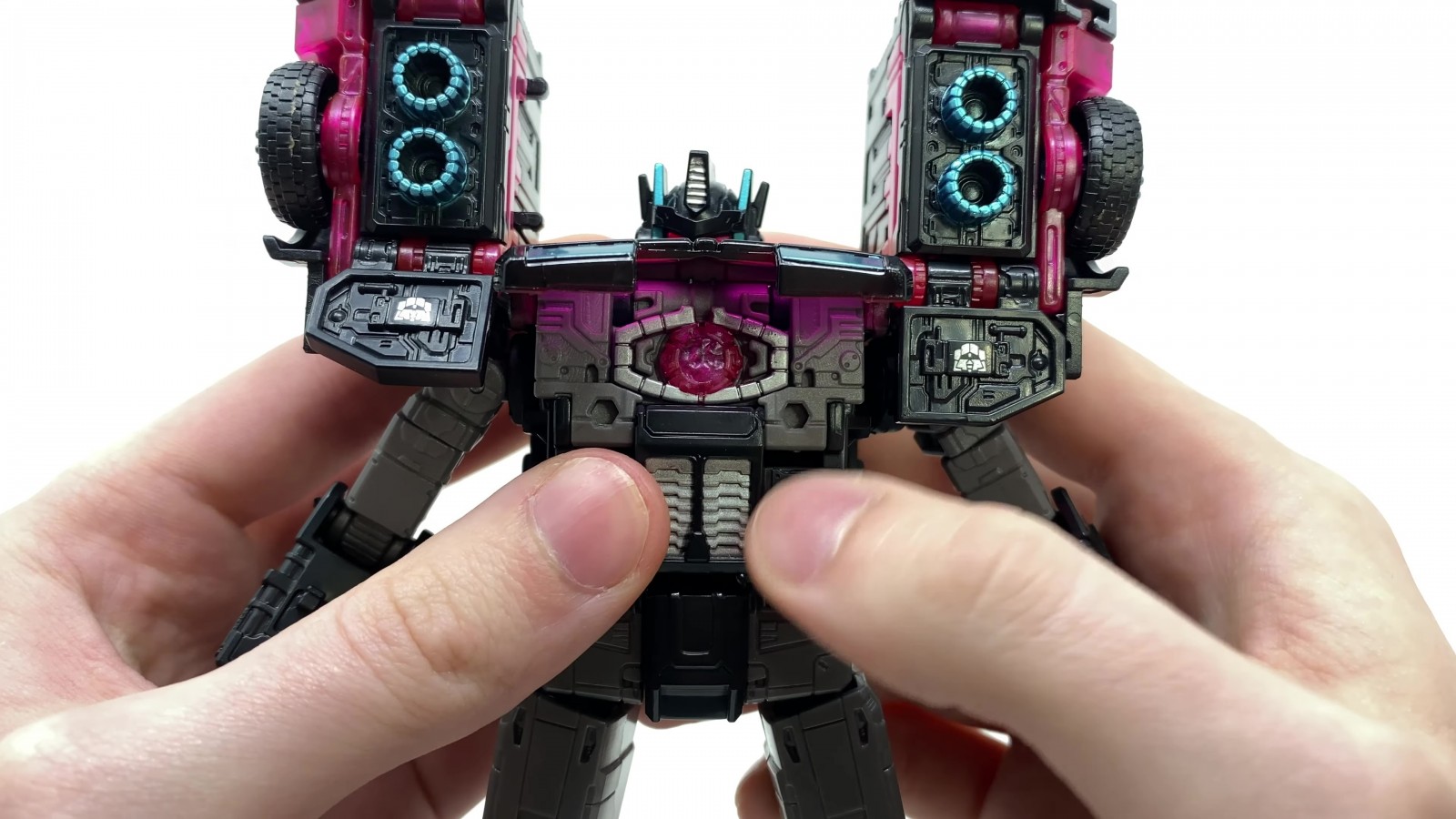 Transformers News: New Images of Upcoming Leader Class Black Convoy Reveal a Nemesis Prime Deco on a Scourge Body