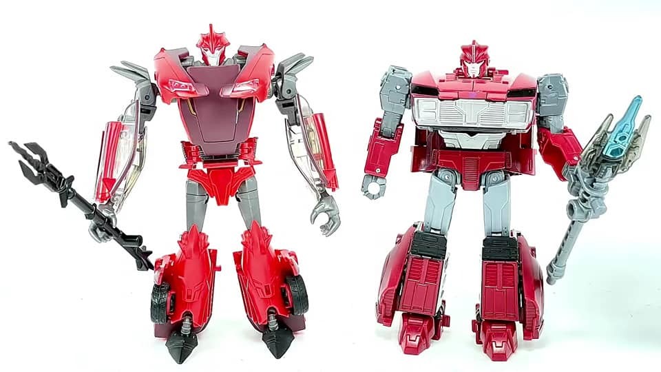 Transformers RED Prime Knock Out In-Hand Images