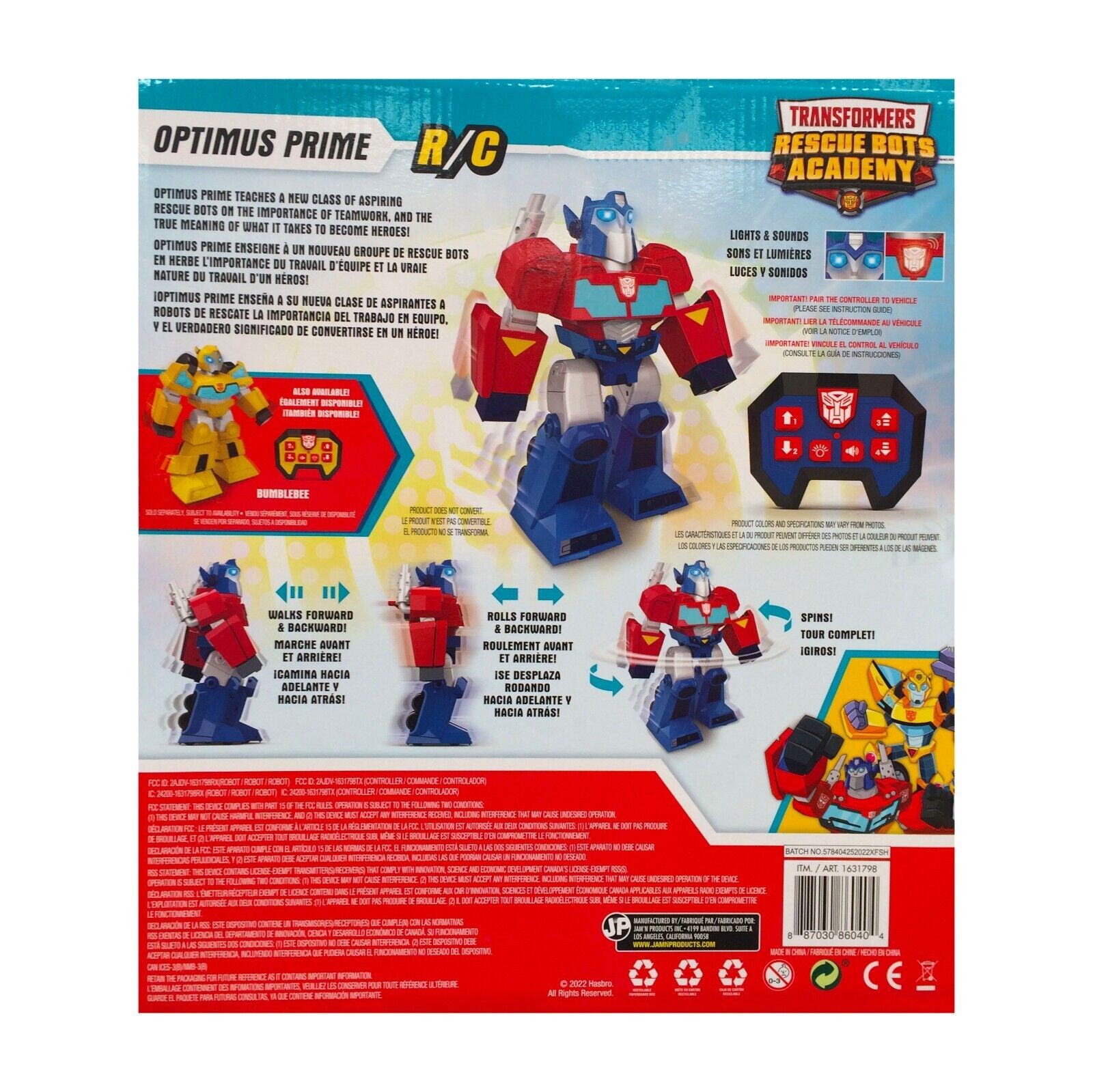 Buy Hasbro: Transformers Rescue Bots Academy: Optimus Prime RC Robot