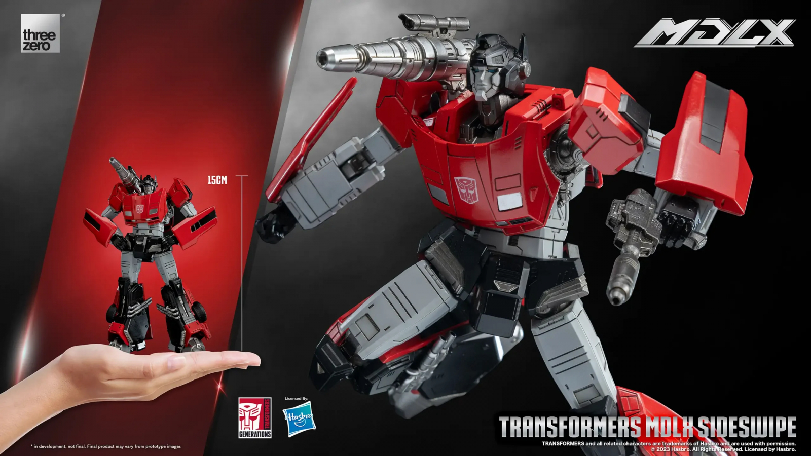 Transformers News: ThreeZero Transformers G1 Sideswipe Full Reveal