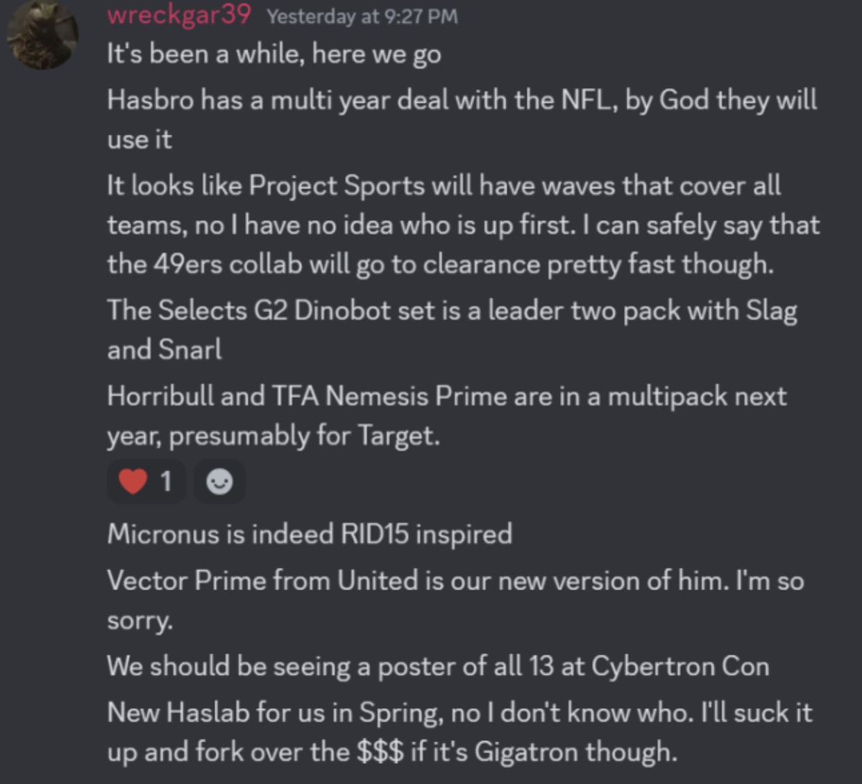 Transformers 2025 Exclusives: New Rumors Include Horribull and TFA Nemesis Prime